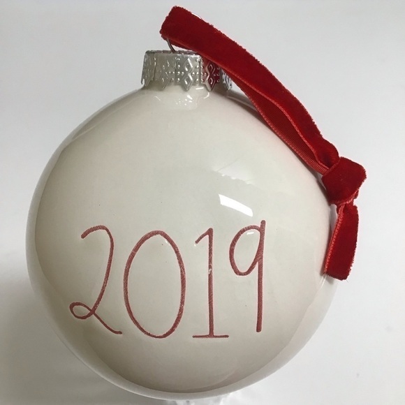 Rae Dunn Christmas Tree Ornament 2019 Artisan Collection by Magenta Big Ceramic - Picture 5 of 11